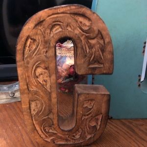 Wooden letter “C”